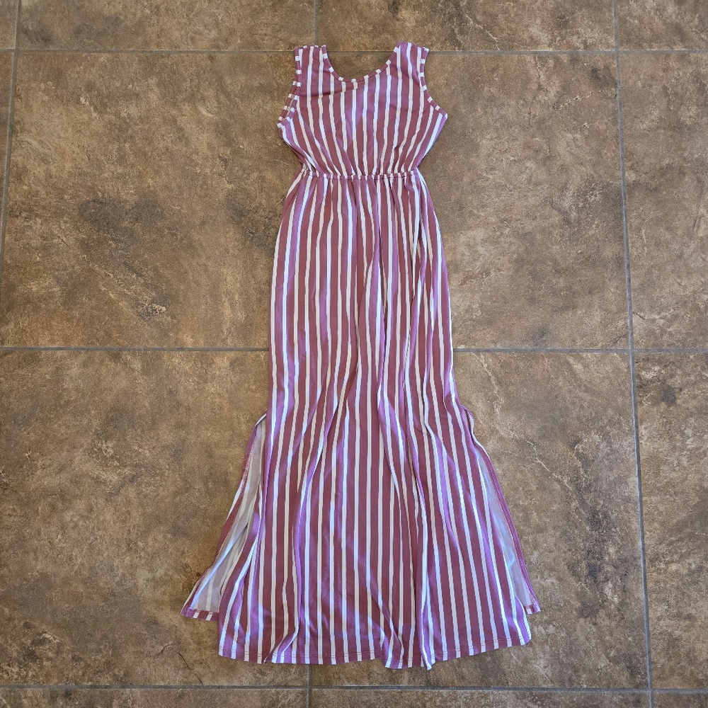 Pink White | HEART & ARROW | Long Maxi